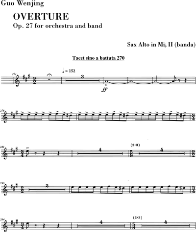 [Band] Alto Saxophone 2