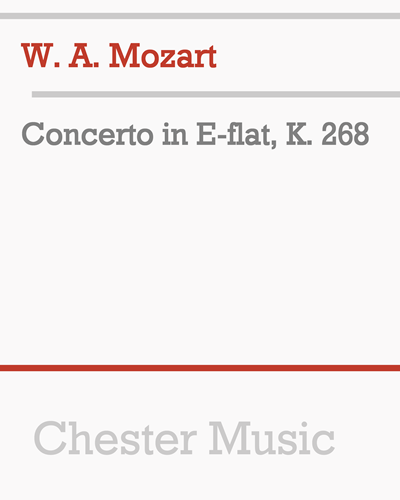 Concerto in E-flat, K. 268