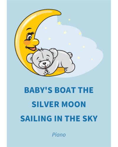 Baby's Boat The Silver Moon Sailing In The Sky