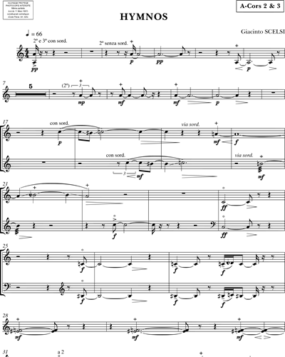 [Orchestra A] Horn 2 & Horn 3