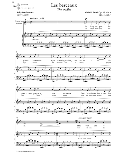 Les berceaux, op. 23 No. 1