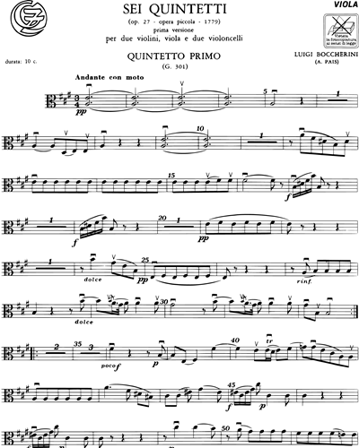 6 String Quintets, op. 27 