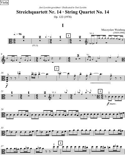 String Quartet No. 14 op. 122