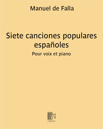 Siete canciones populares españoles - Pour voix et piano