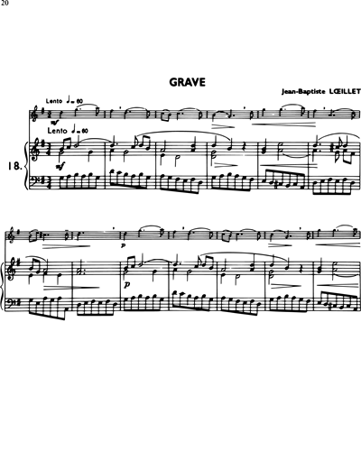 La Flûte Classique, Vol. 1: Grave in G major