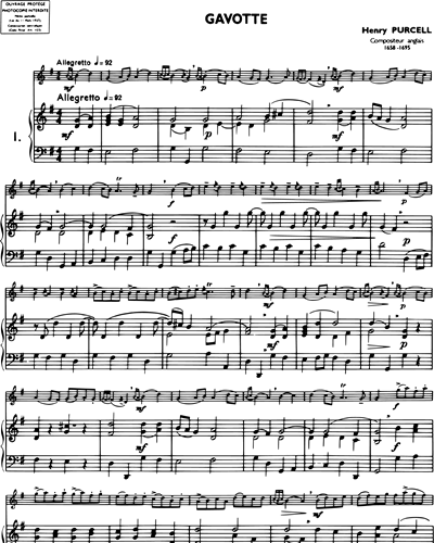La Flûte Classique, Vol. 3: Gavotte en Sol. maj.