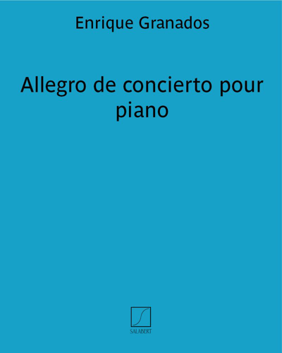 Allegro de concierto pour piano