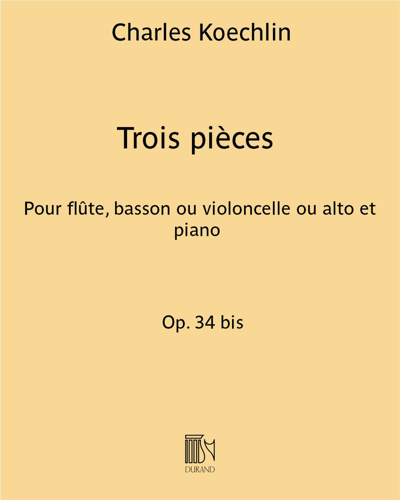 Trois pièces Op. 34 bis