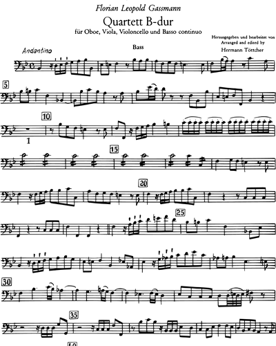 Quartet in B flat major