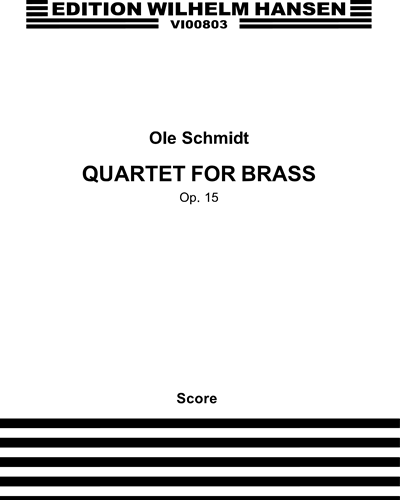 Kvartet for messing, Op. 15