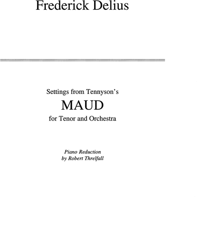 Settings from Tennyson's “Maud”