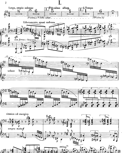 Concerto Per Trio Op 56 [solo] Piano Sheet Music By Alfredo Casella