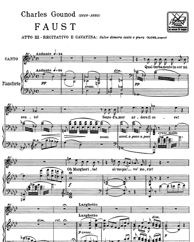 Salve dimora casta e pura (dall'opera "Faust")