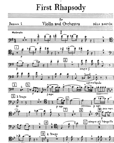 Rhapsody No. 1, Sz. 87