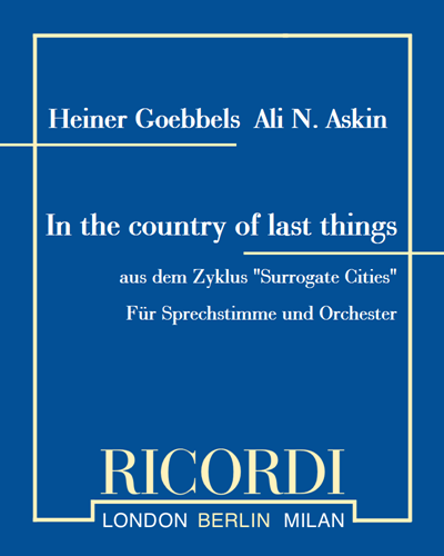 In the country of last things (aus dem Zyklus "Surrogate Cities")