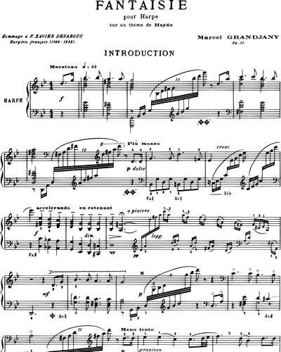 Fantaisie sur un thème de J. Haydn Op. 31