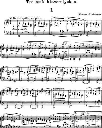 Three Small Pieces for Piano