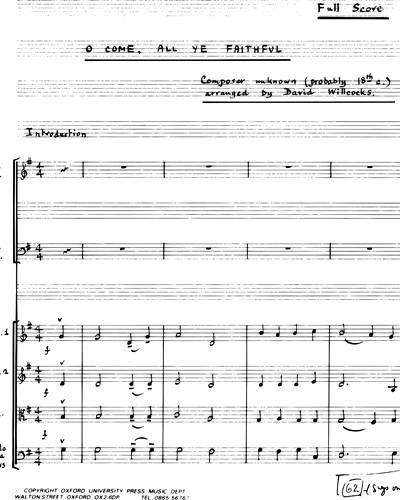 String Score & Mixed Chorus