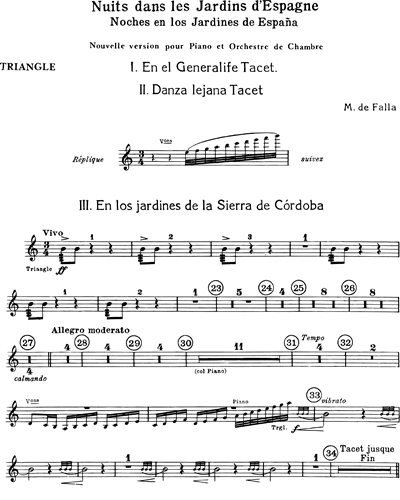 Nuits dans les jardins d'Espagne - Version pour piano et orchestre de chambre