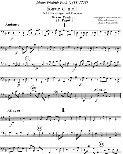 Basso Continuo/Bassoon 2 (Alternative)