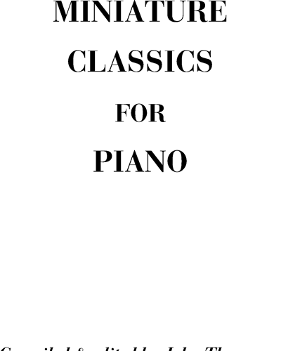 Miniature classics for piano