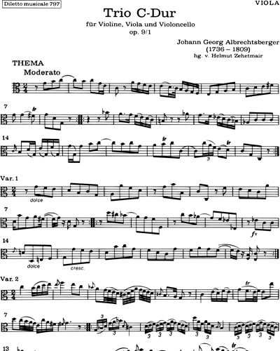 Trio in C major, op. 9 No. 1