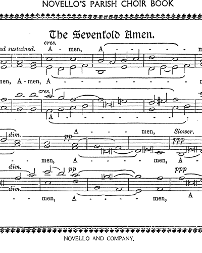 "The Sevenfold Amen" & "The Dresden Amen"