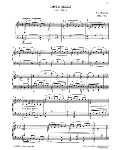 Intermezzo Op. 1, No. 2
