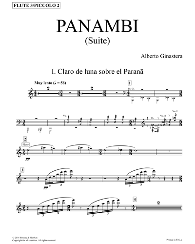 Panambí Suite, op. 1a