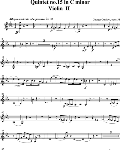 String Quintet in C minor 'The Bullet', op. 38