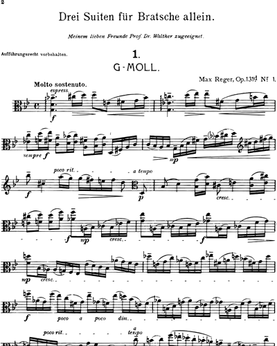 Three Suites for Solo Viola