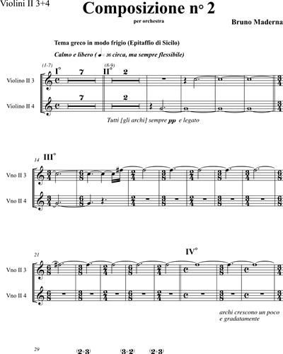 Violin 2 Part 3 & Violin 2 Part 4