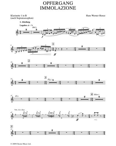 Clarinet 1 in Bb/Soprano Saxophone