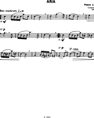 La Flûte Classique, Vol. 2: Aria in C major