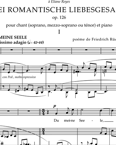 Drei Romantische Liebesgesange Op.126