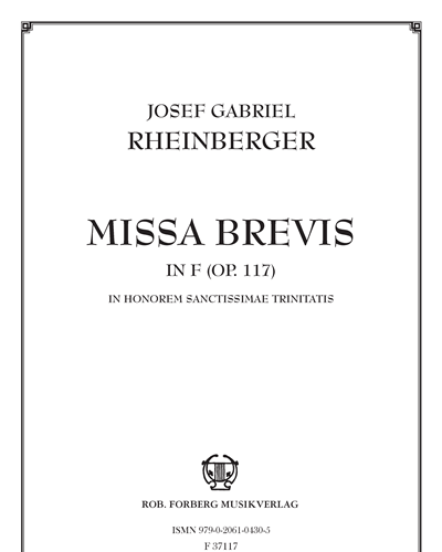 Missa Brevis in F Op. 117