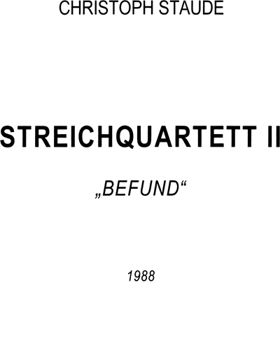 Streichquartett II