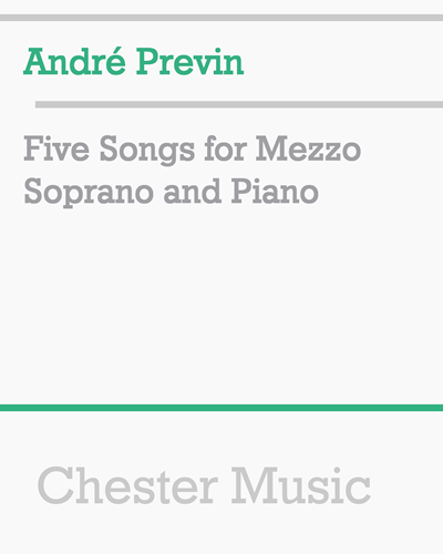 Five Songs for Mezzo Soprano and Piano