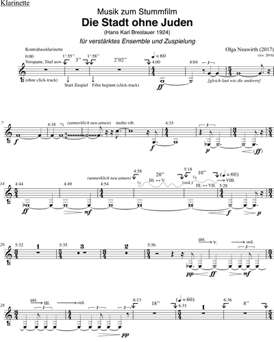 Clarinet in Bb/Bass Clarinet/Contrabass Clarinet