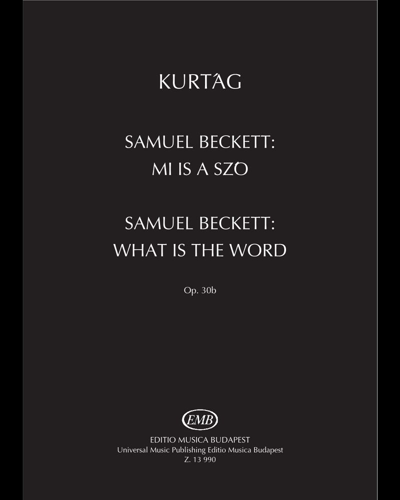 Samuel Beckett: Mi is a szó