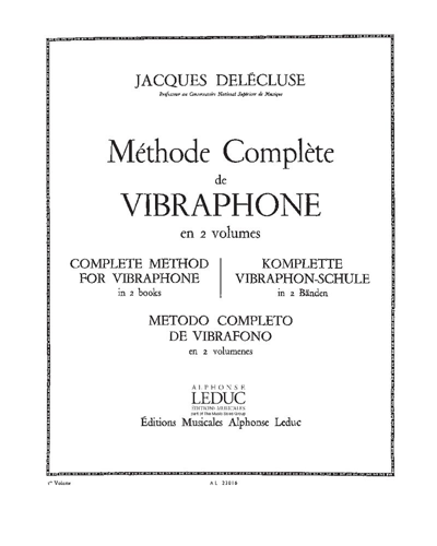 Méthode complète de vibraphone, Vol. 1