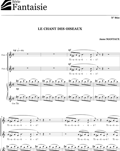 Le chant des oiseaux - Mantaux