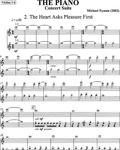 the heart asks pleasure first