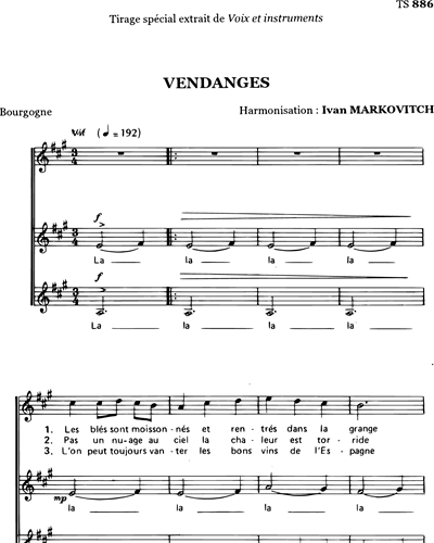 Vendanges - Markovitch