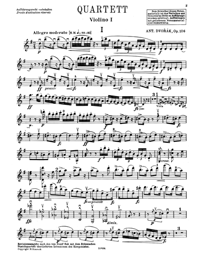 String Quartet in G, op. 106