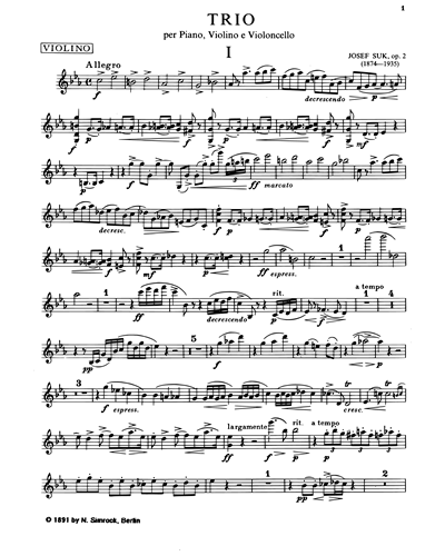 Piano Trio, op. 2
