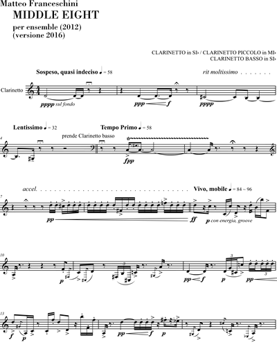Clarinet in Bb/Piccolo Clarinet/Bass Clarinet