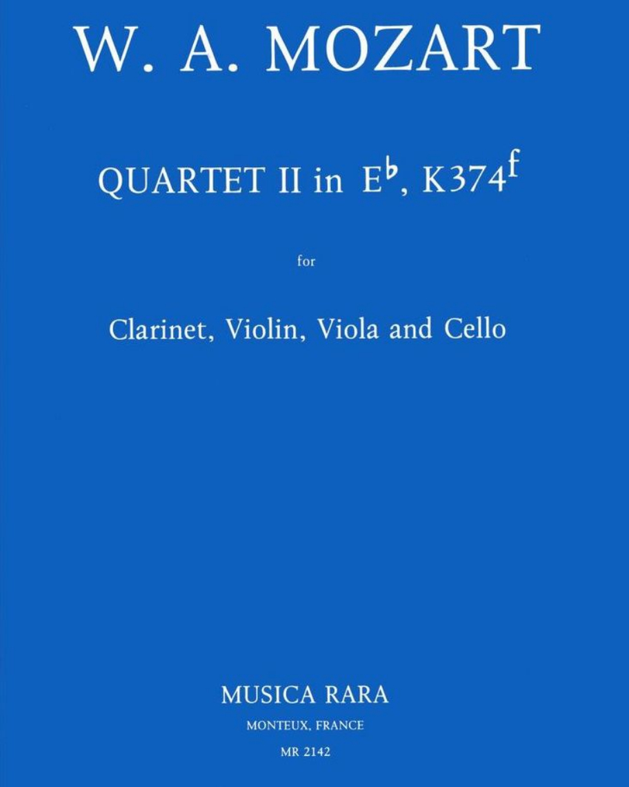 Quartet No. 2 in Eb major,  KV 374f