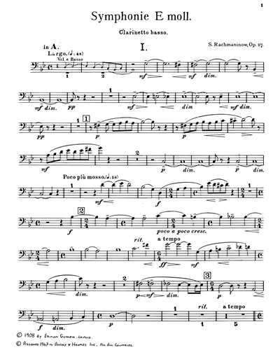 Bass Clarinet in A/Bass Clarinet in Bb