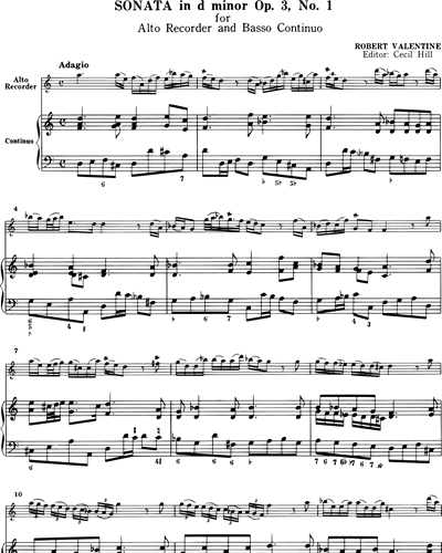 Sonate in d op. 3 Nr. 1